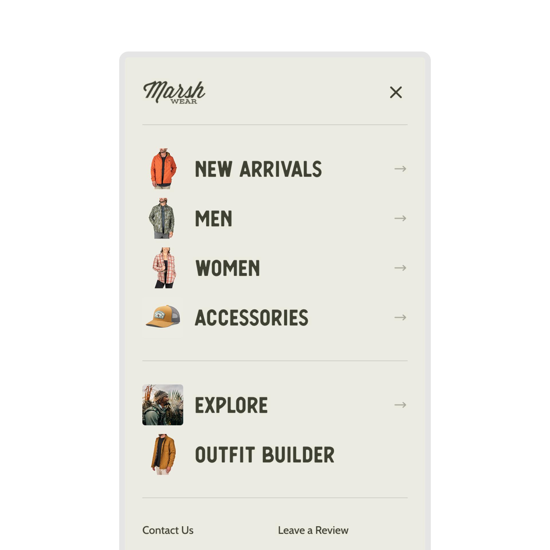 Mobile Menu Redesign