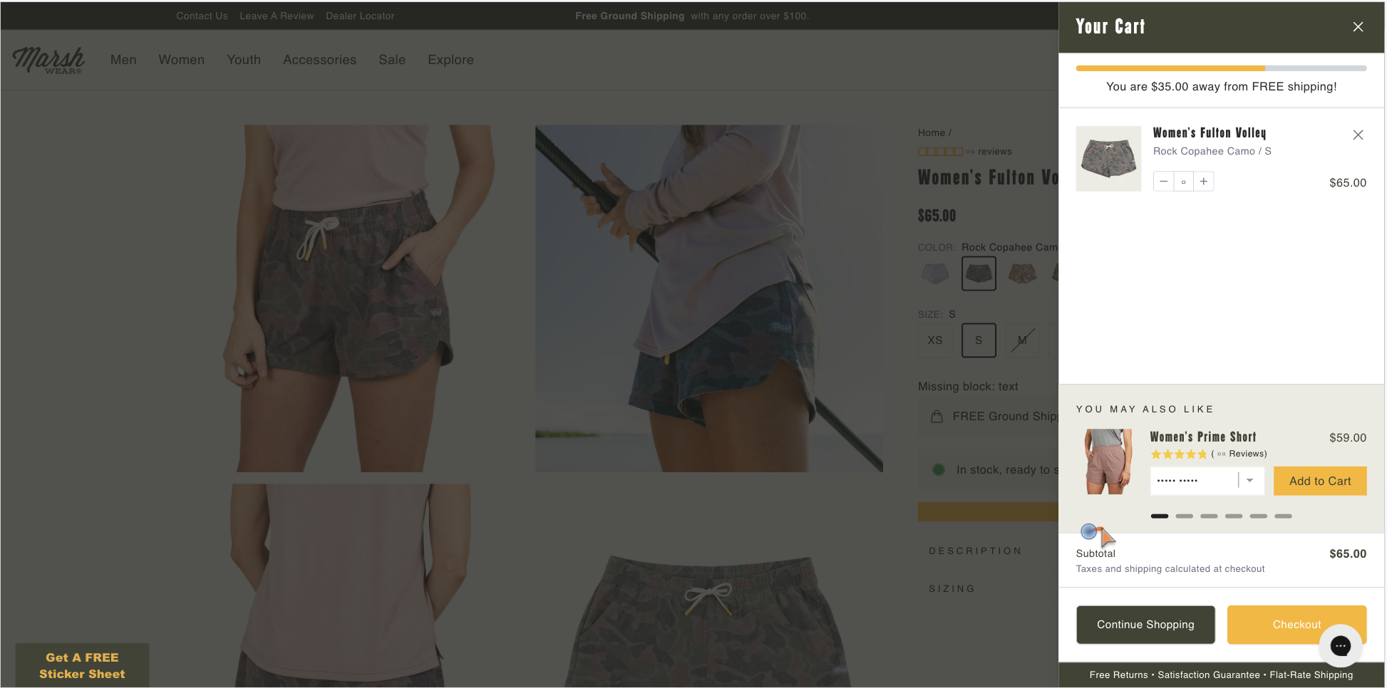 Mini Cart Redesign Boosts Conversion – Control screenshot