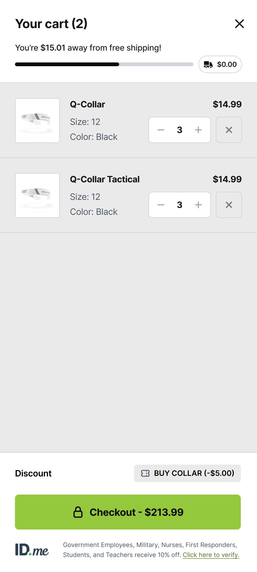 Minicart redesign increases checkout prominence and reduces distractions to boost conversions