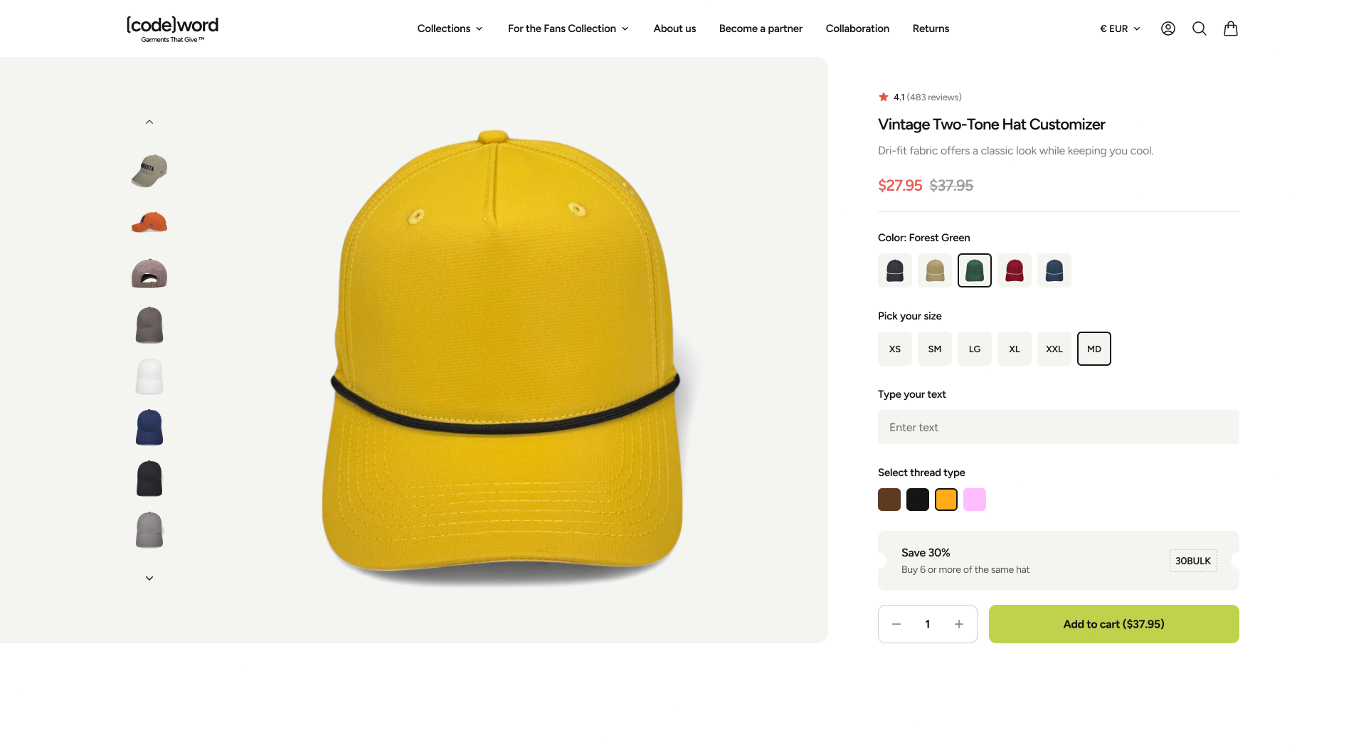 "Hand-Printed & Made with American Jobs" Badge – Control screenshot