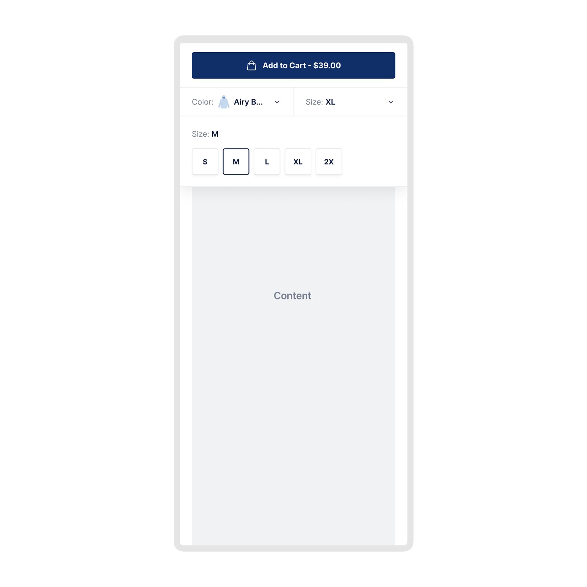 Top Mobile Sticky Add-To-Cart – Variation screenshot