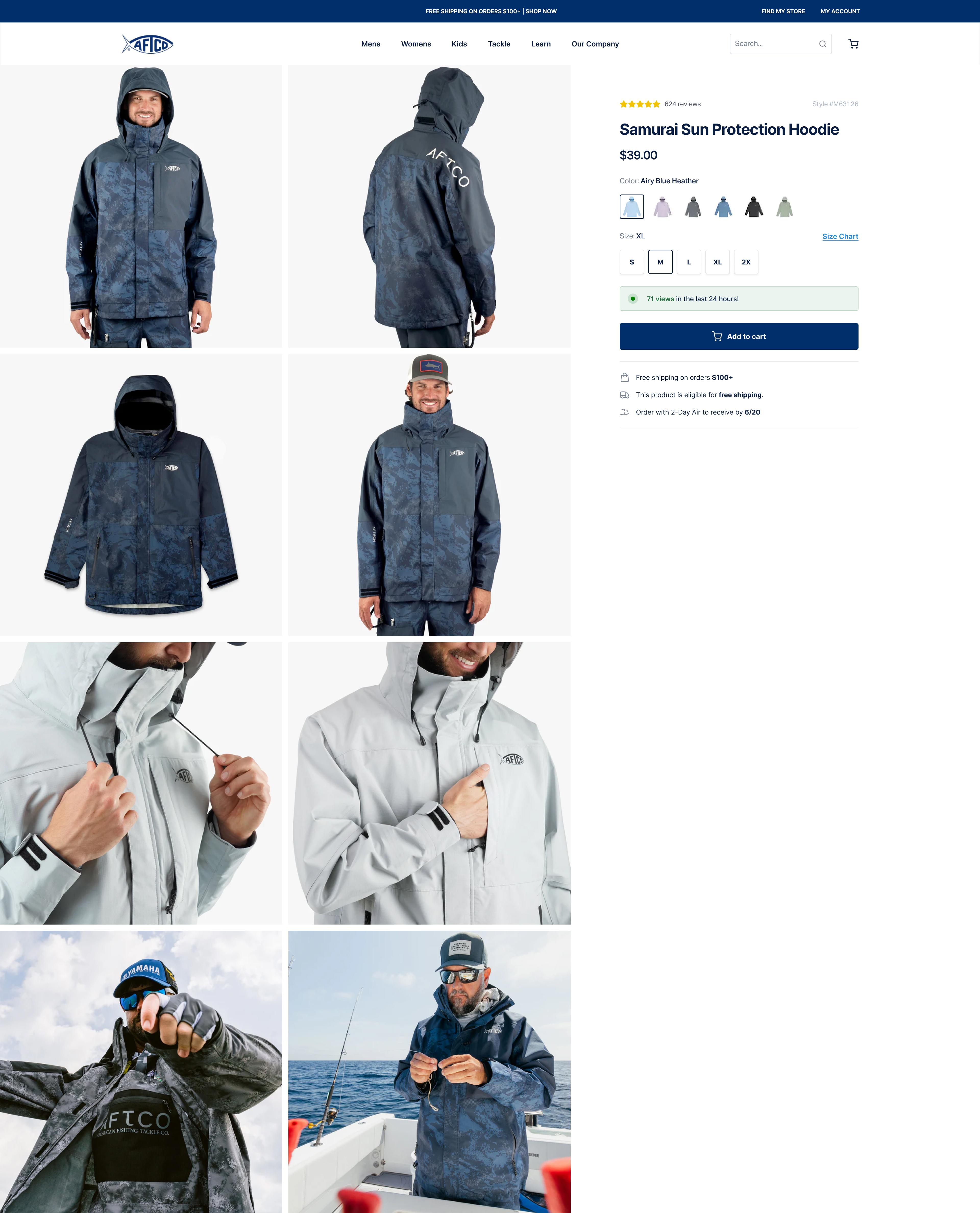 Product Image Grid Layout on Desktop PDPs – Variation screenshot