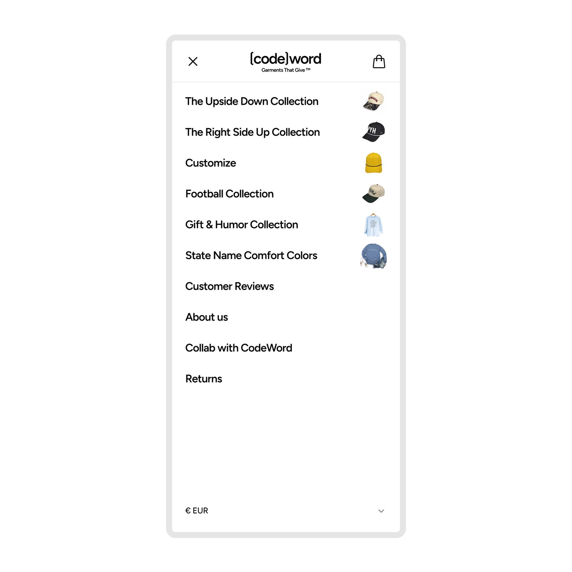 Updated Mobile Navigation Layout – Variation screenshot