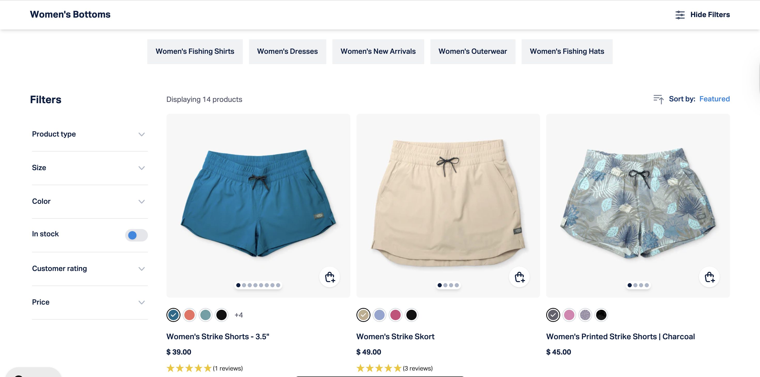 Mobile collection pages see increased convenience with quick add-to-cart button – Variation screenshot