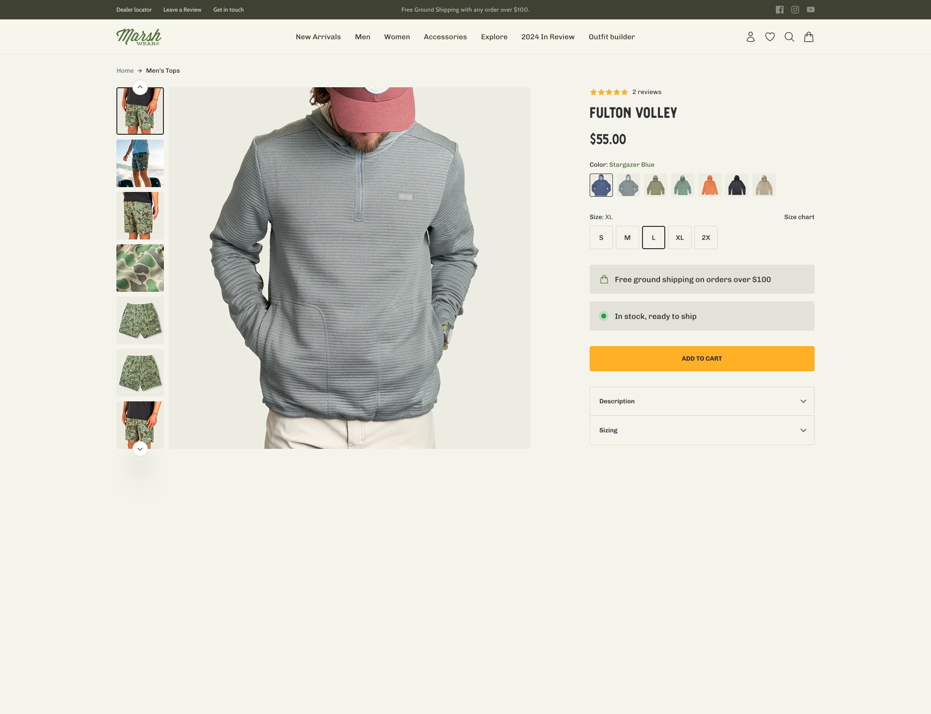 Adding Return Policy Link on Product Pages Boosts Customer Trust and Conversion Rates – Control screenshot