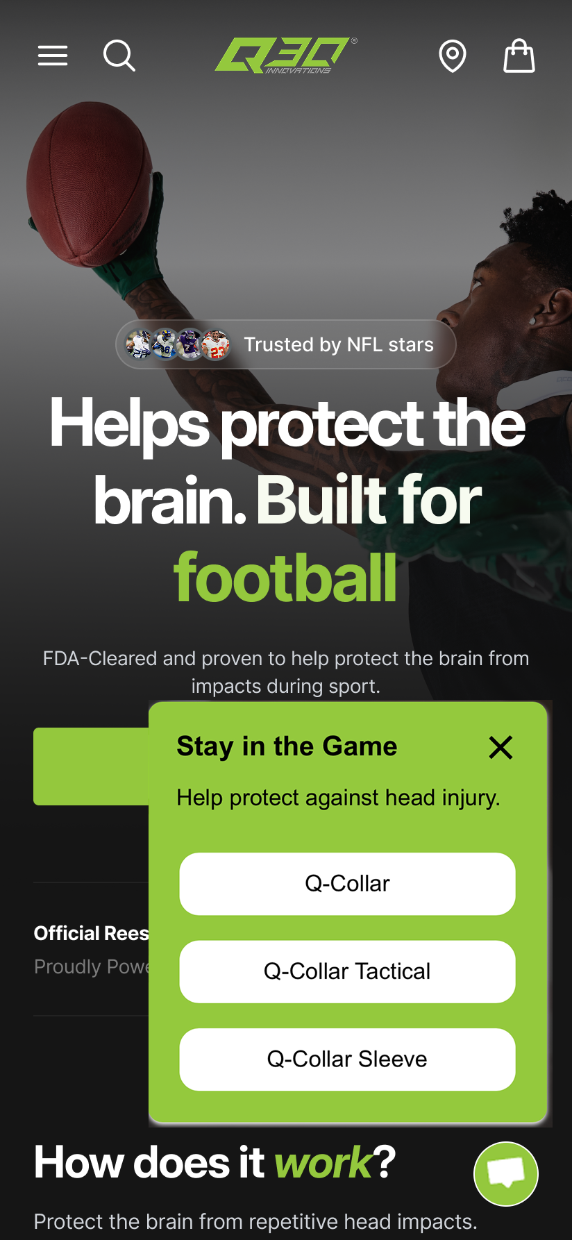 Repositioning the chat pop-up significantly improves conversion rates across devices – Control screenshot