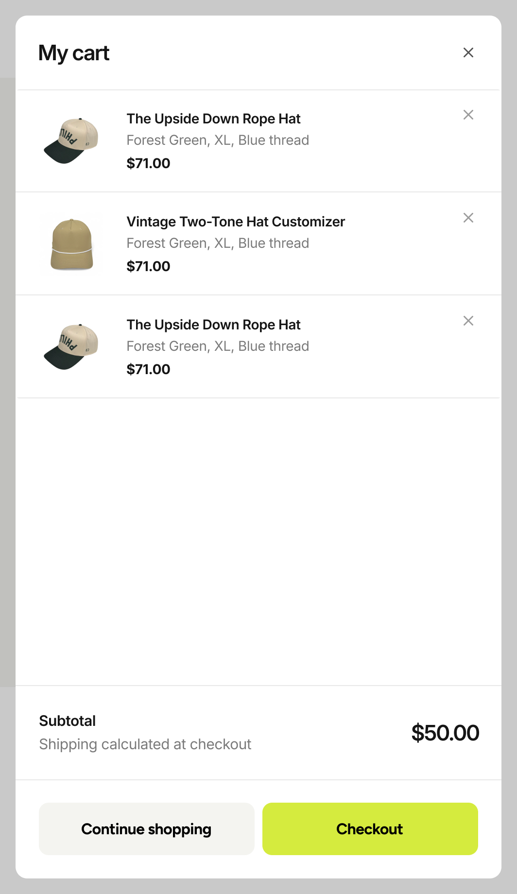 Visual free shipping progress indicator – Control screenshot