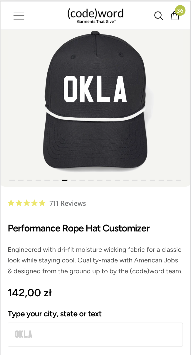 Redesigned gallery boosts product page engagement and conversions – Variation screenshot