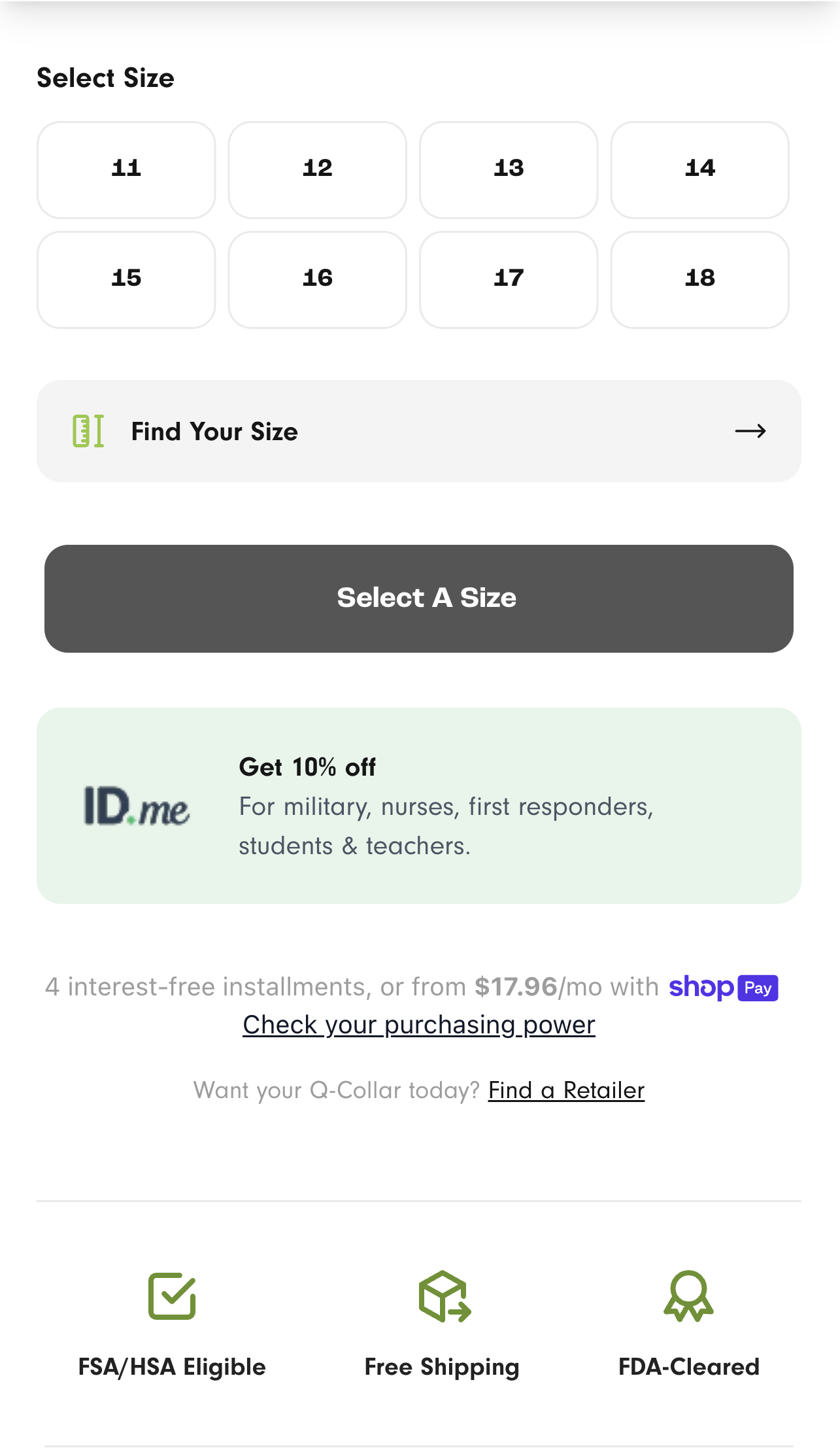Prominent display of 10% discount boosts conversions and revenue across devices – Variation screenshot