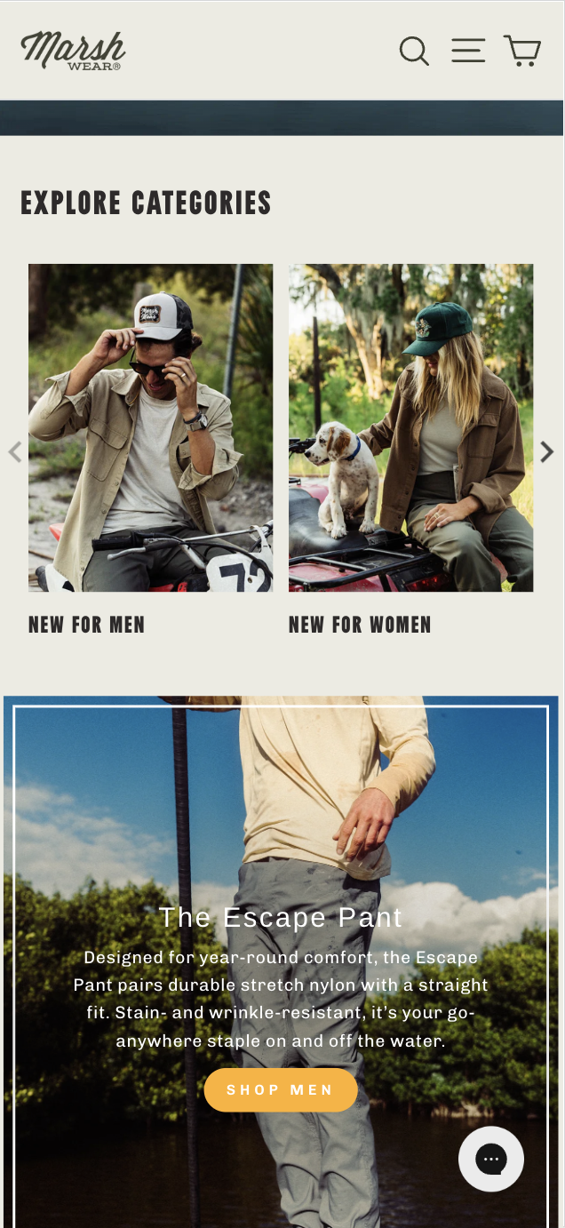 Featuring Top 4 Revenue-Generating Products Prominently on the Homepage Boosts User Engagement – Control screenshot