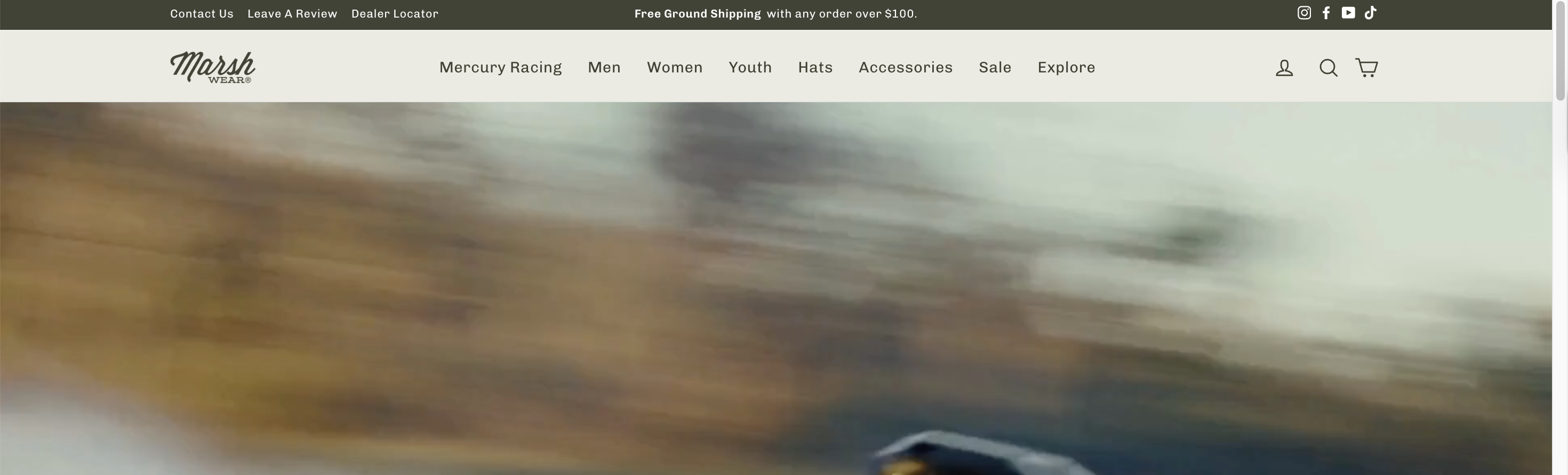 Repositioning “Hats” to top-level navigation increases visibility and user efficiency – Variation screenshot