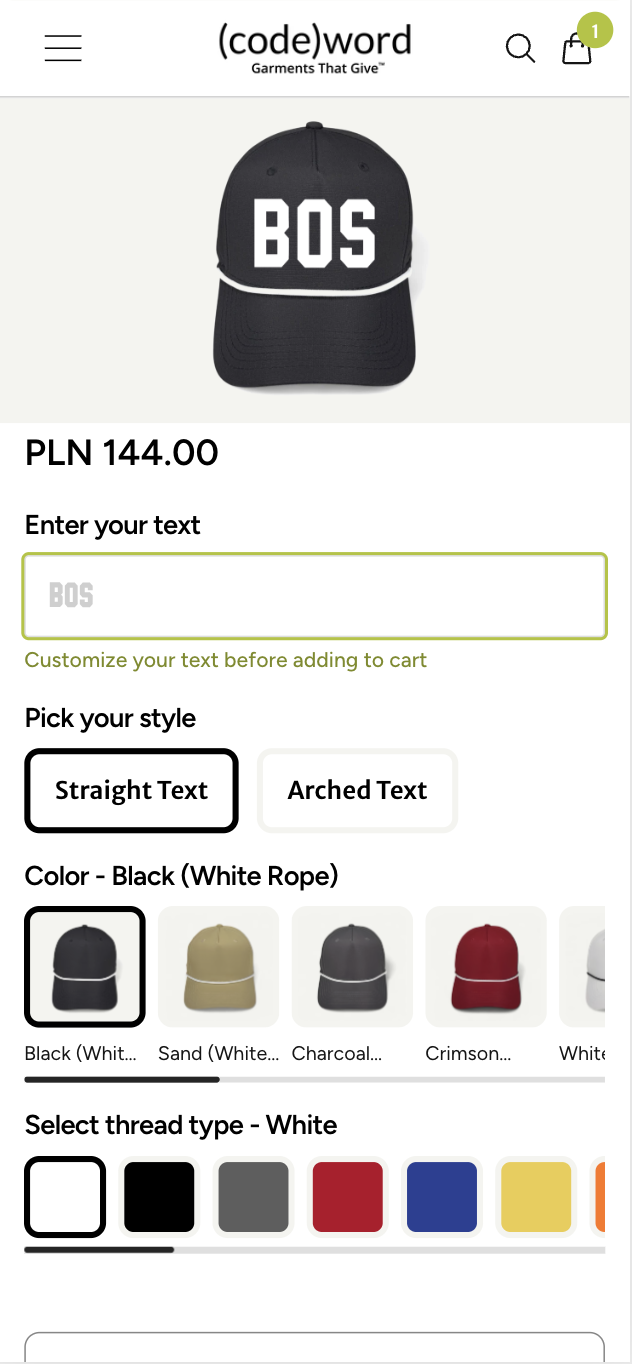 Simplified Text Input Flow Boosts PDP Conversion and User Clarity – Variation screenshot