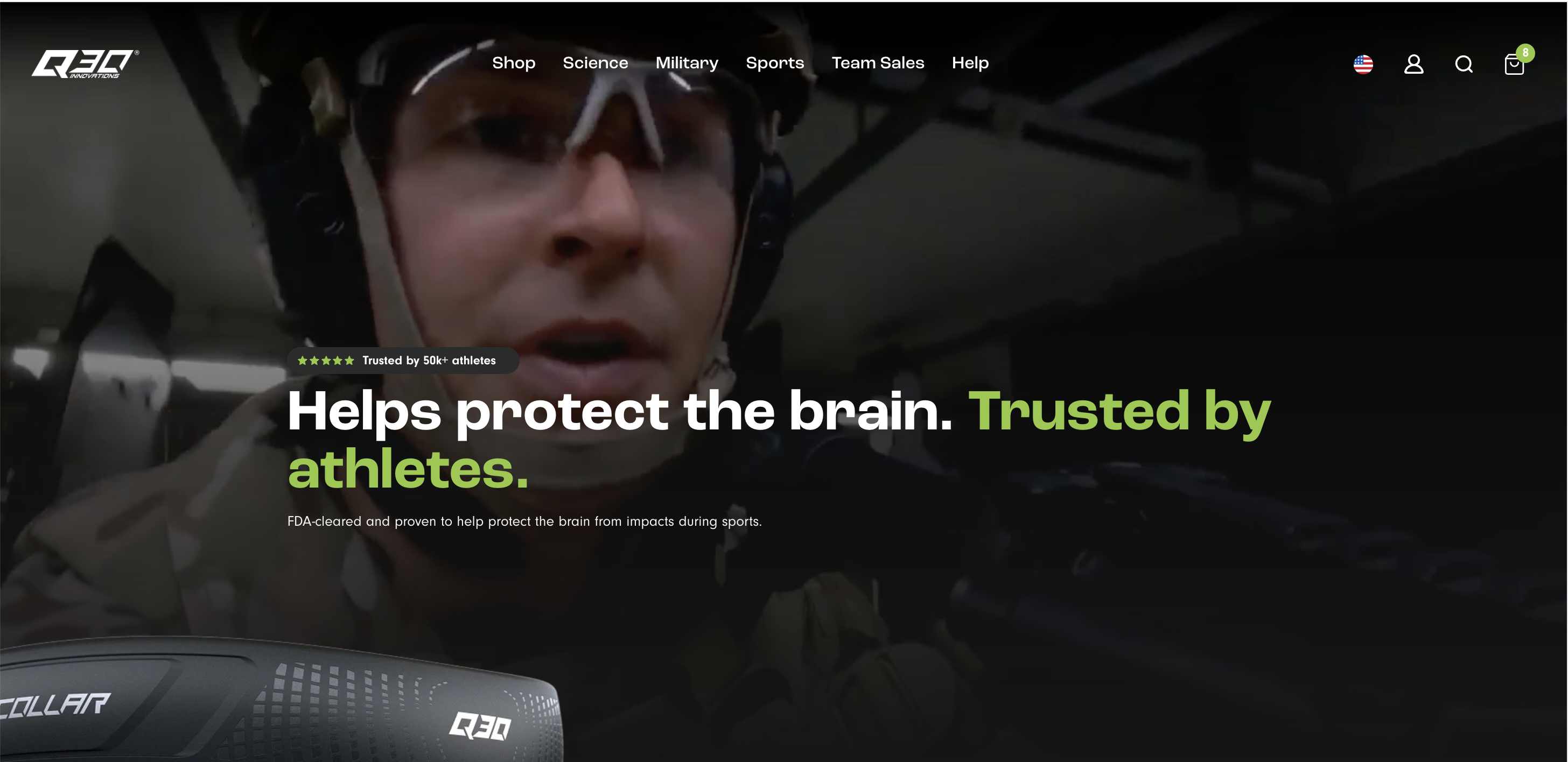 Homepage Hero Benefits – Control screenshot