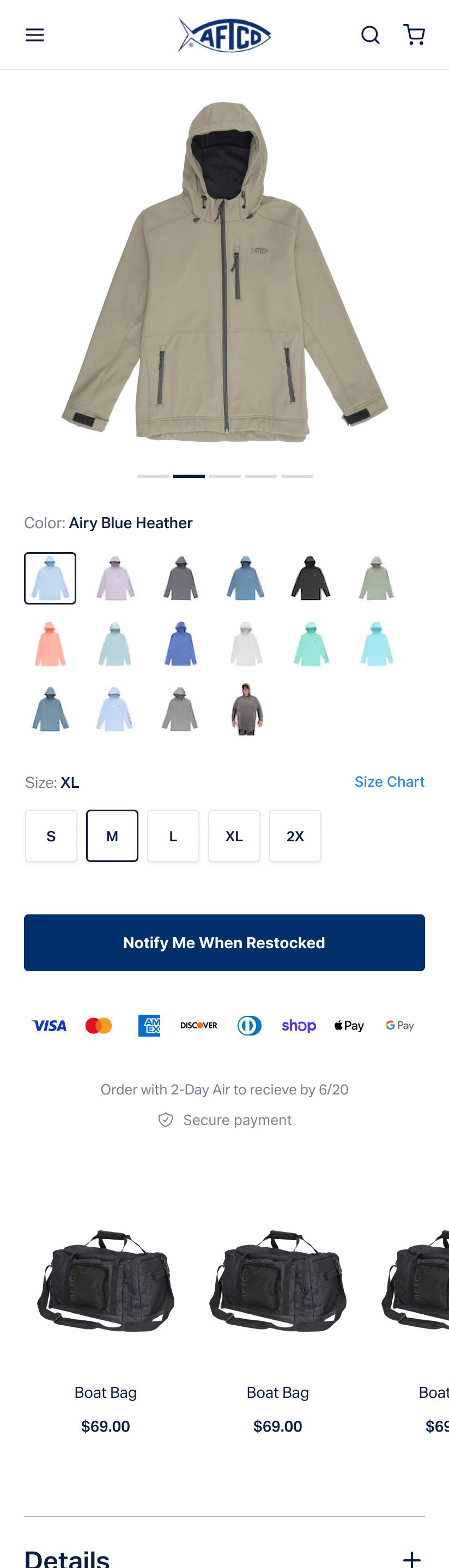 Implementing Returns Policy Advertising – Control screenshot