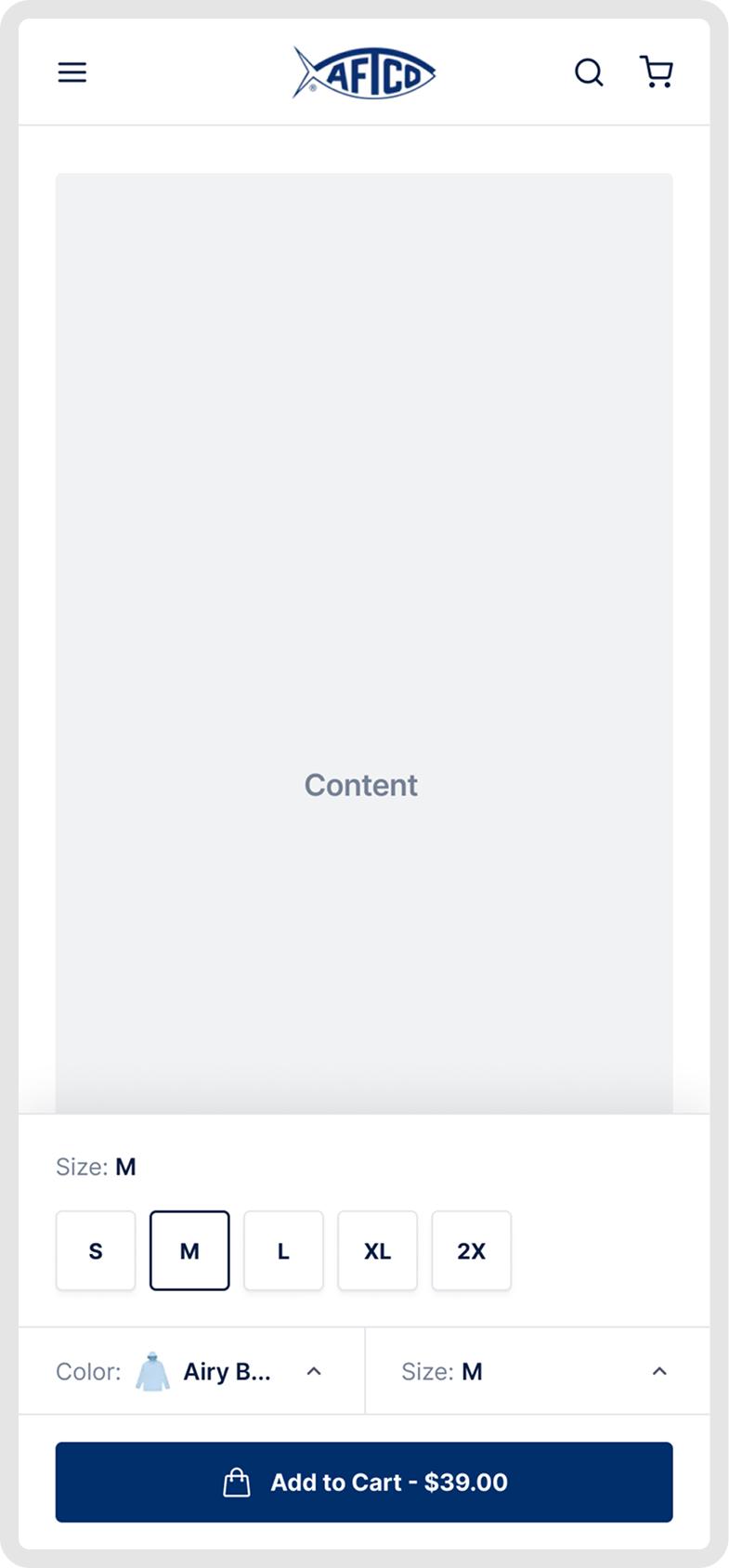 Sticky Mobile Add-To-Cart Button – Variation screenshot